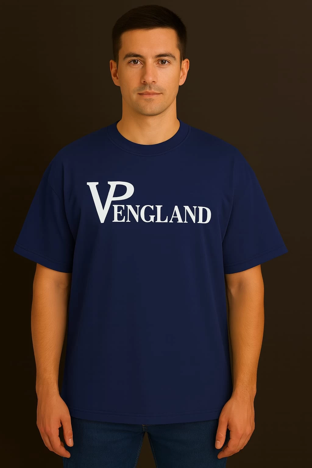 Premium Navy Blue Oversized T-Shirt | 260 GSM Cotton Lycra