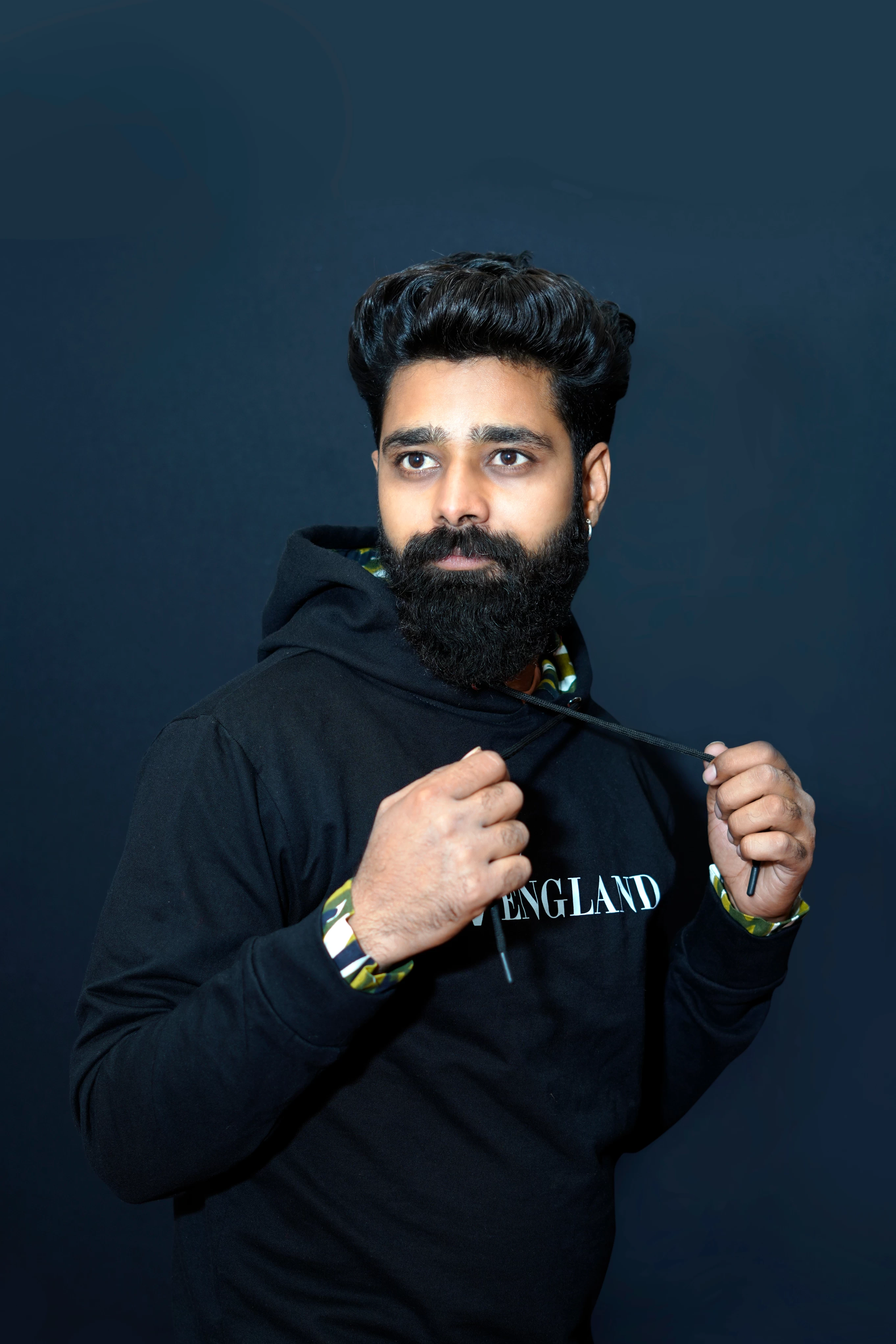 Premium Black Hoodie – 100% Cotton | 280 GSM French Terry
